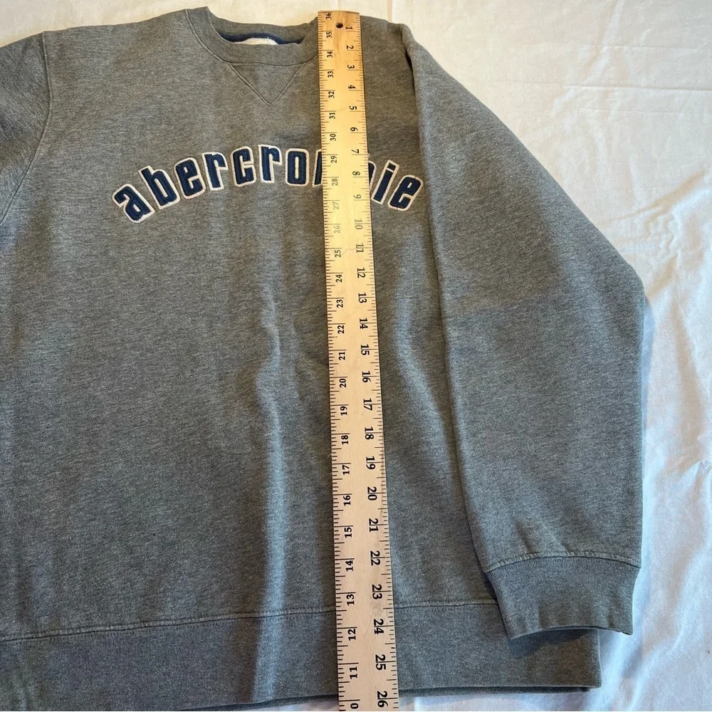 Abercrombie‎ & Fitch Sz Large Vintage Grey Sweatshirt - Picture 5 of 7